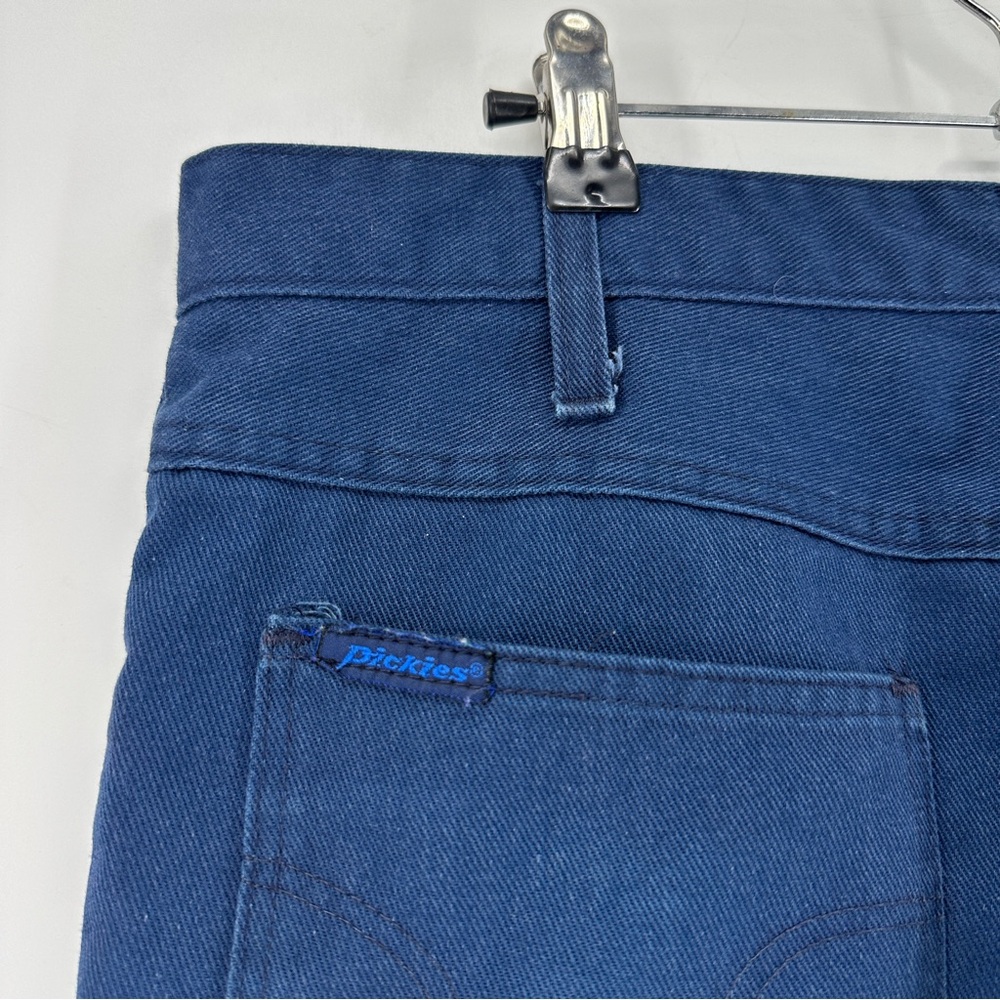 RARE VINTAGE 1970s DICKIES Carpenter Pant Dark Blue - Picture 10 of 13
